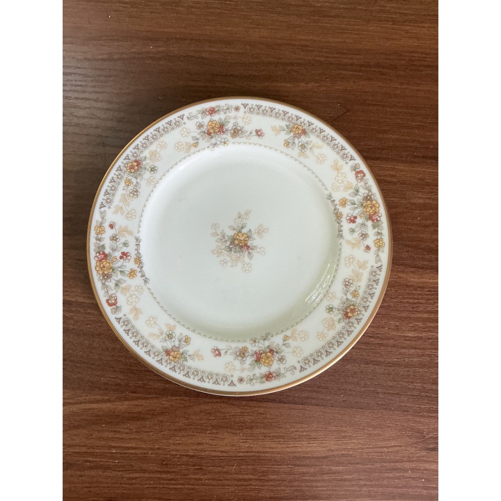 Noritake Salisbury Dessert Plates, Set of 4, Vintage Floral China